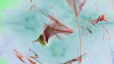 Fantezi kaotik renkli fraktal desen. Soyut Fraktal şekiller. 3D render resimde arka plan veya duvar kağıdı