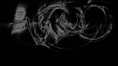 Fantezi kaotik renkli fraktal desen. Soyut Fraktal şekiller. 3D render resimde arka plan veya duvar kağıdı