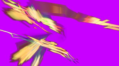 Fantezi kaotik renkli fraktal desen. Soyut Fraktal şekiller. 3D render resimde arka plan veya duvar kağıdı