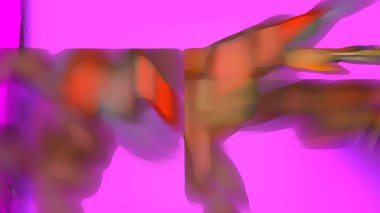 Fantezi kaotik renkli fraktal desen. Soyut Fraktal şekiller. 3D render resimde arka plan veya duvar kağıdı