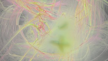 Fantezi kaotik renkli fraktal desen. Soyut Fraktal şekiller. 3D render resimde arka plan veya duvar kağıdı