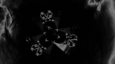 Fantezi kaotik renkli fraktal desen. Soyut Fraktal şekiller. 3D render resimde arka plan veya duvar kağıdı