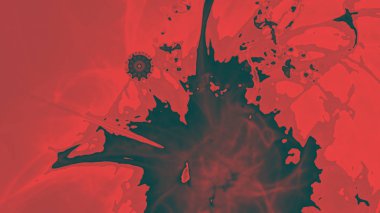 Fantezi kaotik renkli fraktal desen. Soyut Fraktal şekiller. 3D render resimde arka plan veya duvar kağıdı