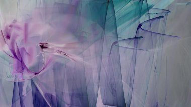 Fantezi kaotik renkli fraktal desen. Soyut Fraktal şekiller. 3D render resimde arka plan veya duvar kağıdı