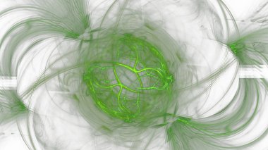 Fantezi kaotik renkli fraktal desen. Soyut Fraktal şekiller. 3D render resimde arka plan veya duvar kağıdı