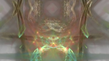 Fantezi kaotik renkli fraktal desen. Soyut Fraktal şekiller. 3D render resimde arka plan veya duvar kağıdı