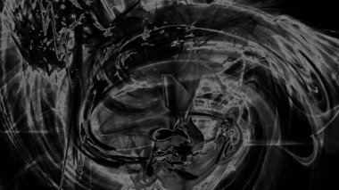 Fantezi kaotik renkli fraktal desen. Soyut Fraktal şekiller. 3D render resimde arka plan veya duvar kağıdı