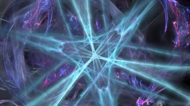 Fantezi kaotik renkli fraktal desen. Soyut Fraktal şekiller. 3D render resimde arka plan veya duvar kağıdı