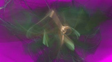 Fantezi kaotik renkli fraktal desen. Soyut Fraktal şekiller. 3D render resimde arka plan veya duvar kağıdı