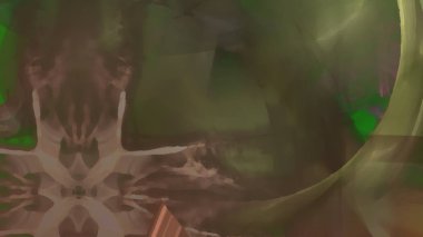 Fantezi kaotik renkli fraktal desen. Soyut Fraktal şekiller. 3D render resimde arka plan veya duvar kağıdı