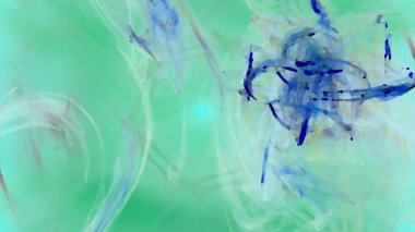 Fantezi kaotik renkli fraktal desen. Soyut Fraktal şekiller. 3D render resimde arka plan veya duvar kağıdı