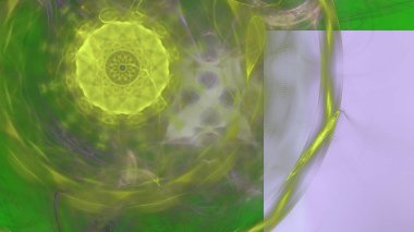 Fantezi kaotik renkli fraktal desen. Soyut Fraktal şekiller. 3D render resimde arka plan veya duvar kağıdı