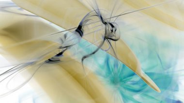 Fantezi kaotik renkli fraktal desen. Soyut Fraktal şekiller. 3D render resimde arka plan veya duvar kağıdı