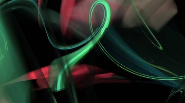 Fantezi kaotik renkli fraktal desen. Soyut Fraktal şekiller. 3D render resimde arka plan veya duvar kağıdı