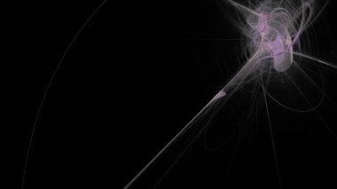 Fantezi kaotik renkli fraktal desen. Soyut Fraktal şekiller. 3D render resimde arka plan veya duvar kağıdı