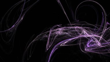 Fantezi kaotik renkli fraktal desen. Soyut Fraktal şekiller. 3D render resimde arka plan veya duvar kağıdı