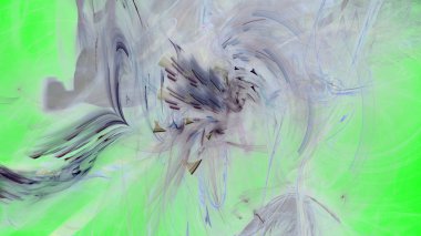 Fantezi kaotik renkli fraktal desen. Soyut Fraktal şekiller. 3D render resimde arka plan veya duvar kağıdı