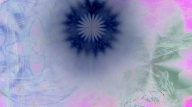 Fantezi kaotik renkli fraktal desen. Soyut Fraktal şekiller. 3D render resimde arka plan veya duvar kağıdı