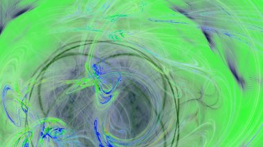 Fantezi kaotik renkli fraktal desen. Soyut Fraktal şekiller. 3D render resimde arka plan veya duvar kağıdı