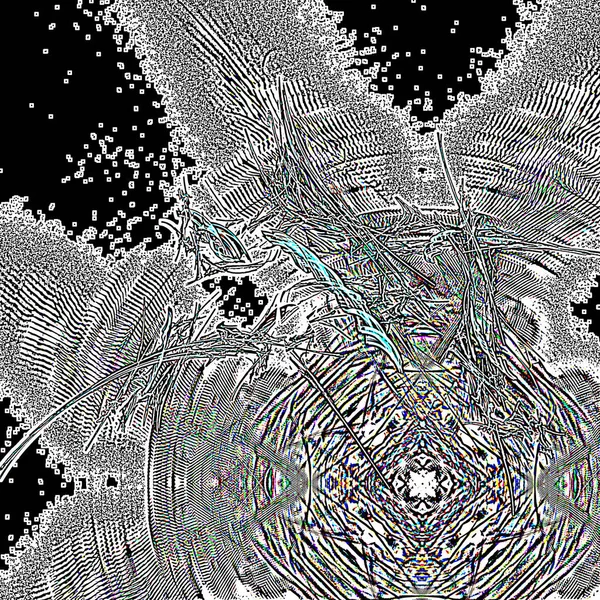 Fantasie chaotische kleurrijke fractale patroon. Abstracte fractale vormen. 3D rendering afbeelding achtergrond of behang — Stockfoto