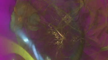 Fantezi kaotik renkli fraktal desen. Soyut Fraktal şekiller. 3D render resimde arka plan veya duvar kağıdı