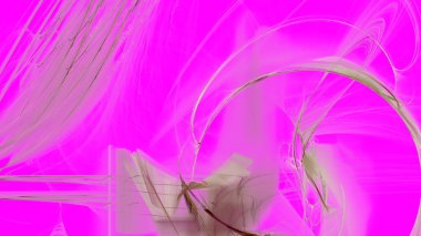 Fantezi kaotik renkli fraktal desen. Soyut Fraktal şekiller. 3D render resimde arka plan veya duvar kağıdı