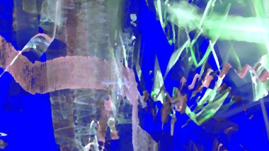 Fantezi kaotik renkli fraktal desen. Soyut Fraktal şekiller. 3D render resimde arka plan veya duvar kağıdı