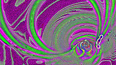 Fantezi kaotik renkli fraktal desen. Soyut Fraktal şekiller. 3D render resimde arka plan veya duvar kağıdı