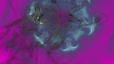 Fantezi kaotik renkli fraktal desen. Soyut Fraktal şekiller. 3D render resimde arka plan veya duvar kağıdı