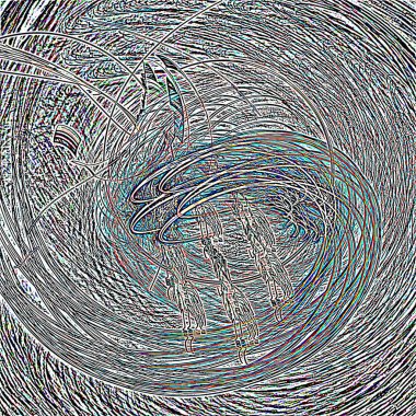 Fantezi kaotik renkli fraktal desen. Soyut Fraktal şekiller. 3D render resimde arka plan veya duvar kağıdı