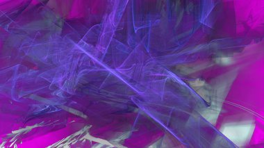 Fantezi kaotik renkli fraktal desen. Soyut Fraktal şekiller. 3D render resimde arka plan veya duvar kağıdı