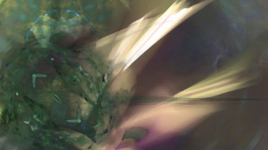 Fantezi kaotik renkli fraktal desen. Soyut Fraktal şekiller. 3D render resimde arka plan veya duvar kağıdı