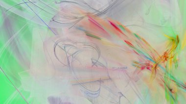 Fantezi kaotik renkli fraktal desen. Soyut Fraktal şekiller. 3D render resimde arka plan veya duvar kağıdı