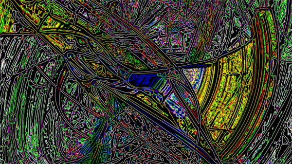 Fantasie chaotische kleurrijke fractale patroon. Abstracte fractale vormen. 3D rendering afbeelding achtergrond of behang — Stockfoto