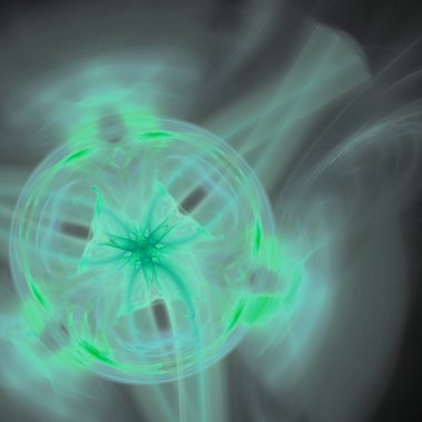 Fantezi kaotik renkli fraktal desen. Soyut Fraktal şekiller. 3D render resimde arka plan veya duvar kağıdı