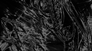 Fantezi kaotik renkli fraktal desen. Soyut Fraktal şekiller. 3D render resimde arka plan veya duvar kağıdı