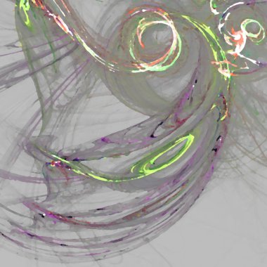 Fantezi kaotik renkli fraktal desen. Soyut Fraktal şekiller. 3D render resimde arka plan veya duvar kağıdı