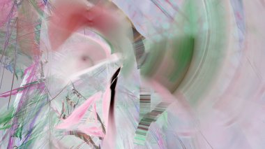 Fantezi kaotik renkli fraktal desen. Soyut Fraktal şekiller. 3D render resimde arka plan veya duvar kağıdı