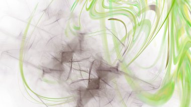 Fantezi kaotik renkli fraktal desen. Soyut Fraktal şekiller. 3D render resimde arka plan veya duvar kağıdı