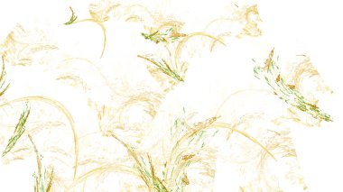 Fantezi kaotik renkli fraktal desen. Soyut Fraktal şekiller. 3D render resimde arka plan veya duvar kağıdı