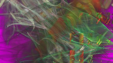 Fantezi kaotik renkli fraktal desen. Soyut Fraktal şekiller. 3D render resimde arka plan veya duvar kağıdı