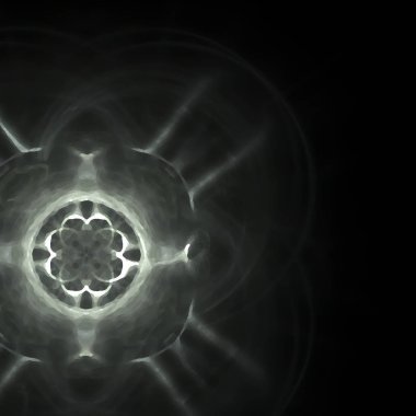 Fantezi kaotik renkli fraktal desen. Soyut Fraktal şekiller. 3D render resimde arka plan veya duvar kağıdı