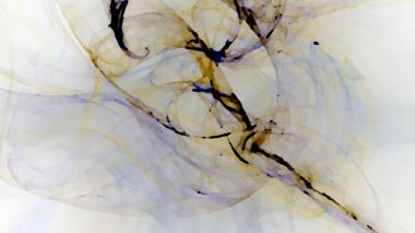 Fantezi kaotik renkli fraktal desen. Soyut Fraktal şekiller. 3D render resimde arka plan veya duvar kağıdı