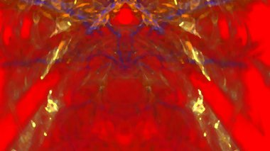 Fantezi kaotik renkli fraktal desen. Soyut Fraktal şekiller. 3D render resimde arka plan veya duvar kağıdı