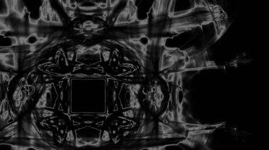 Fantezi kaotik renkli fraktal desen. Soyut Fraktal şekiller. 3D render resimde arka plan veya duvar kağıdı