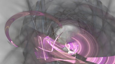 Fantezi kaotik renkli fraktal desen. Soyut Fraktal şekiller. 3D render resimde arka plan veya duvar kağıdı