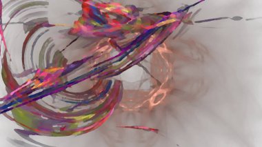 Fantezi kaotik renkli fraktal desen. Soyut Fraktal şekiller. 3D render resimde arka plan veya duvar kağıdı