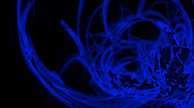 Fantezi kaotik renkli fraktal desen. Soyut Fraktal şekiller. 3D render resimde arka plan veya duvar kağıdı