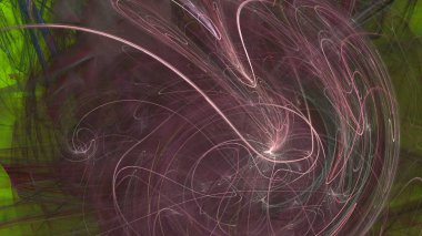 Fantezi kaotik renkli fraktal desen. Soyut Fraktal şekiller. 3D render resimde arka plan veya duvar kağıdı