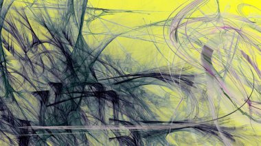 Fantezi kaotik renkli fraktal desen. Soyut Fraktal şekiller. 3D render resimde arka plan veya duvar kağıdı